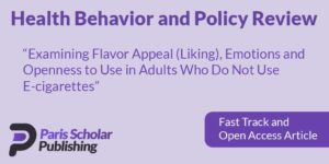 Examining emotional profiles towards flavored e-cigarettes among adults